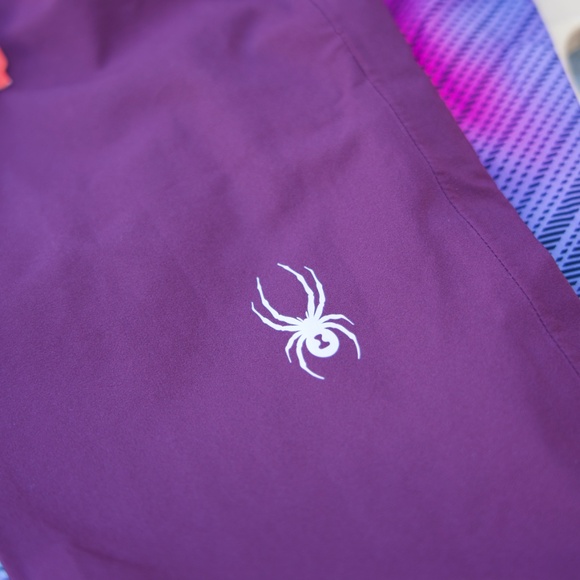 Spyder Turret Shell Geo Ray Viola Ski/Snowboarding Pants Woman's Size XL - Picture 8 of 16